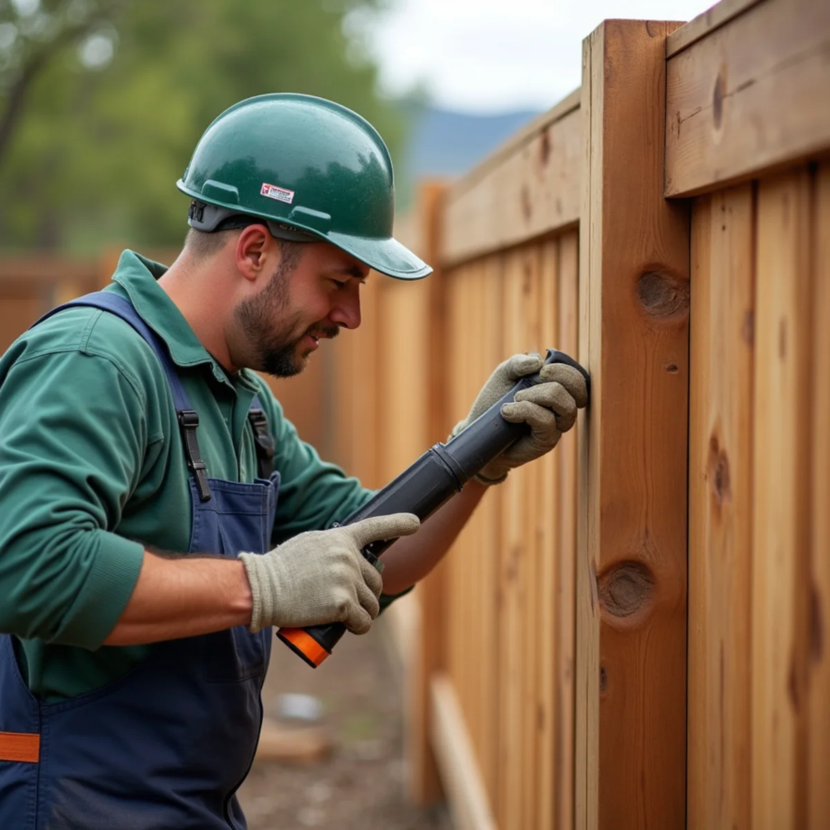 Cedar fence panel demonstrating structural flexibility under Front Range wind pressure