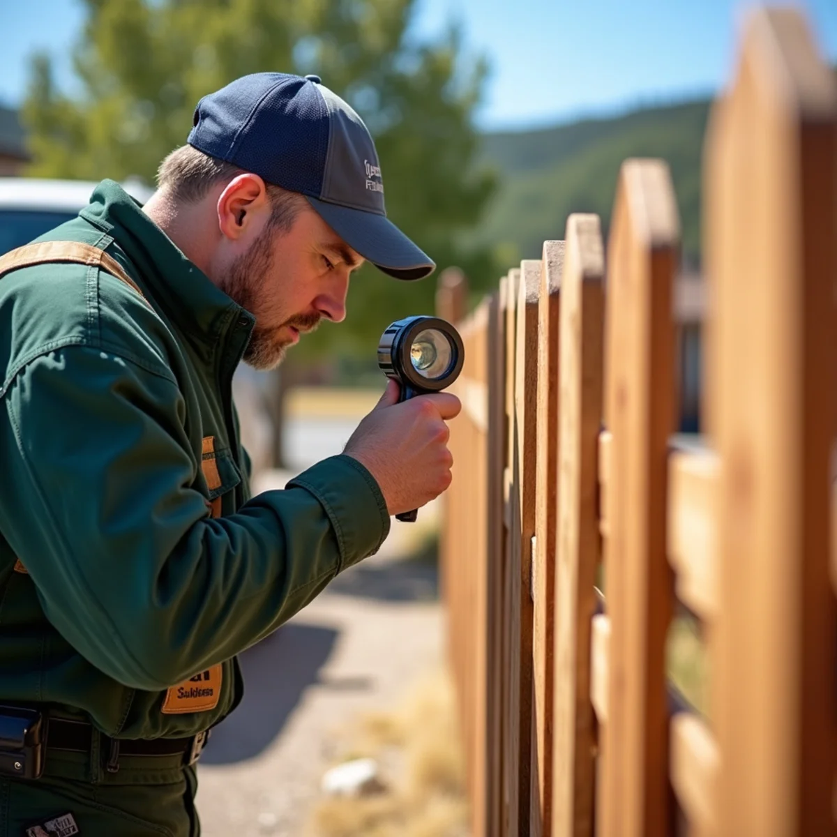 Inspecting UV degradation resistance on weathered cedar versus commercial vinyl