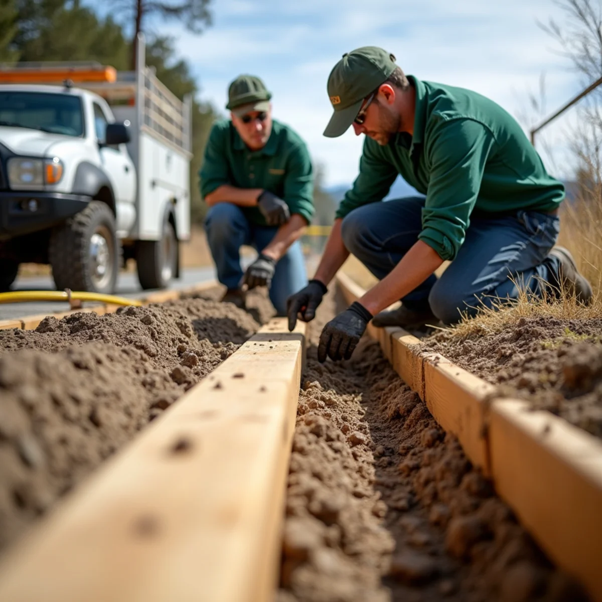 Installing pressure-treated rot board along bottom of sloped fence line