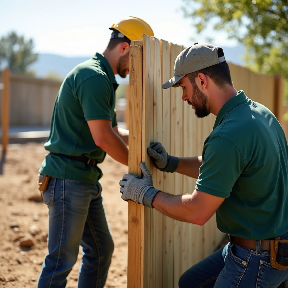 Prompt fence repair and picket replacement for military rental inspection clearance
