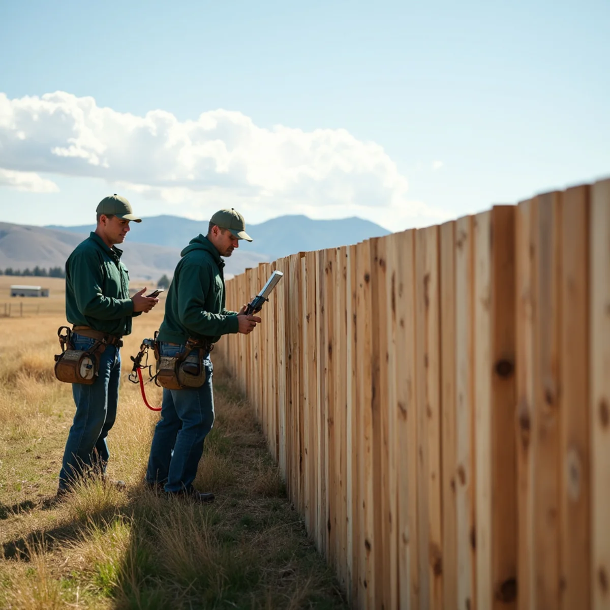 Storm-resilient cedar privacy fence built to withstand high prairie wind gusts
