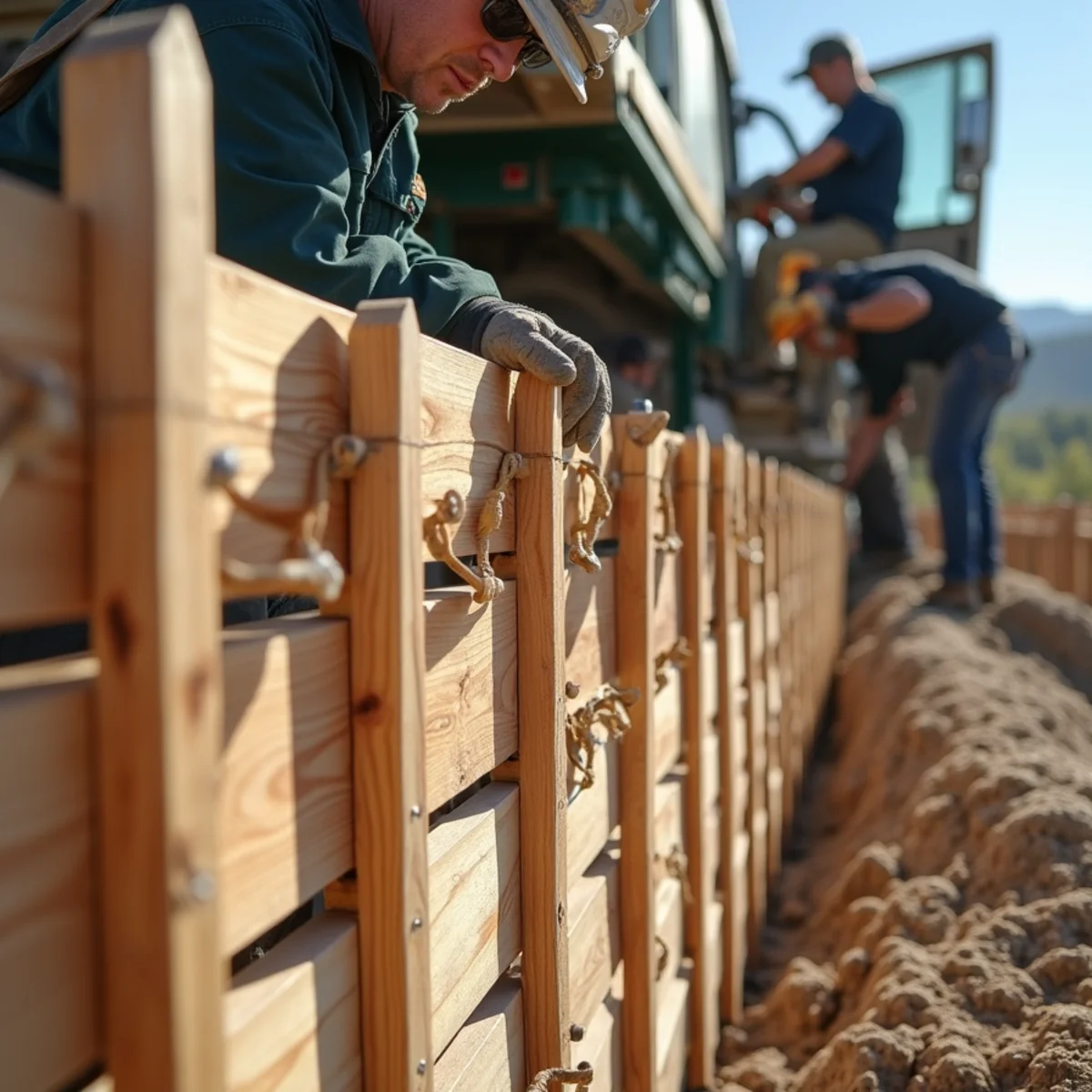Alternating shadowbox fence pickets allowing high wind gusts to pass through