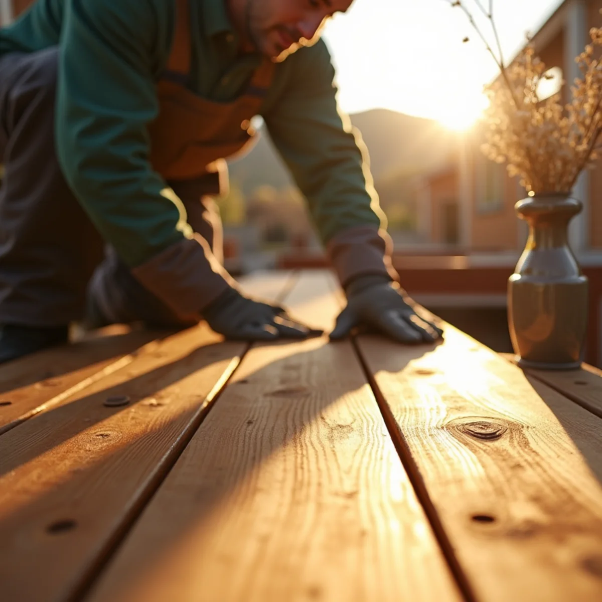 Natural amber tone and rich cedar resins highlighted by morning sun